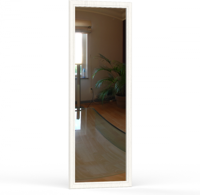 Ливерпуль Прихожая 13.21 + карниз 1000 + Зеркало 03.242 + Пуф 14.02, ясень ваниль/белый