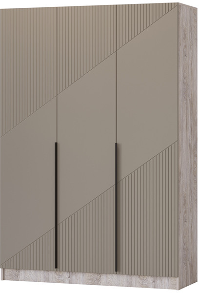 Шкаф Авис 1,5 (№1), Дуб эндгрейн/Крема