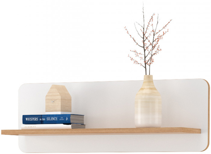 Вуди Компоновка № 26, цвет белый премиум/дуб крафт золотой, ШхГхВ 306х52,7х205 см., универсальная сборка