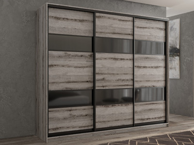 Шкаф-купе Кааппи 7 Эвок Окаменелый 250х60х230 см