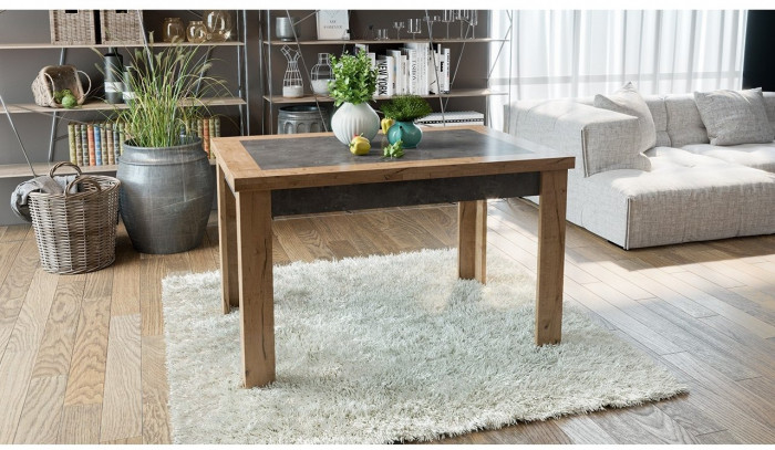 Хьюстон тип 4 Стол раздвижной (Дуб Вотан/Моод Темный)