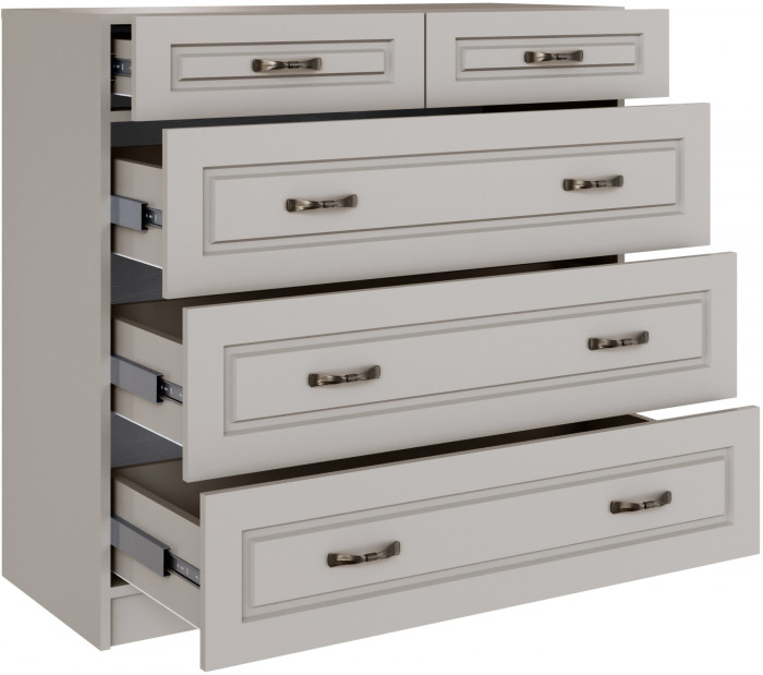 Комод с 5-мя ящиками Апполия, Кашемир/Сантьяго софт