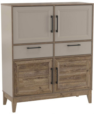 Сарита комод 75.08 Серый камень / Дуб Давос