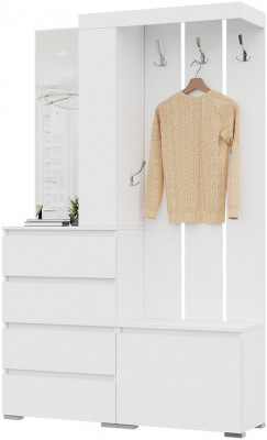 Хелен ПР-01 (Хельга) прихожая белый/белый