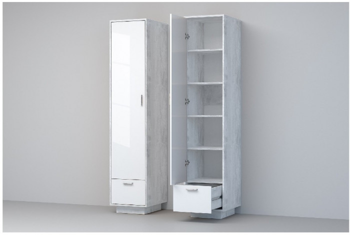 Эго Пенал П-1 ПД (Камень Темный/Бетон Светлый)