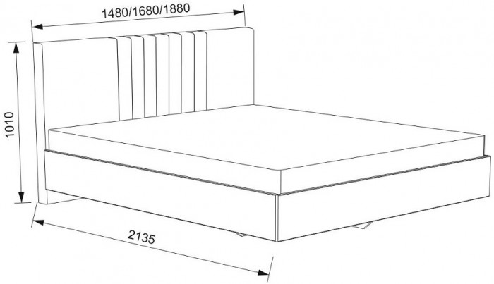 Кровать с латами Соло 160*200, Светло-бежевый
