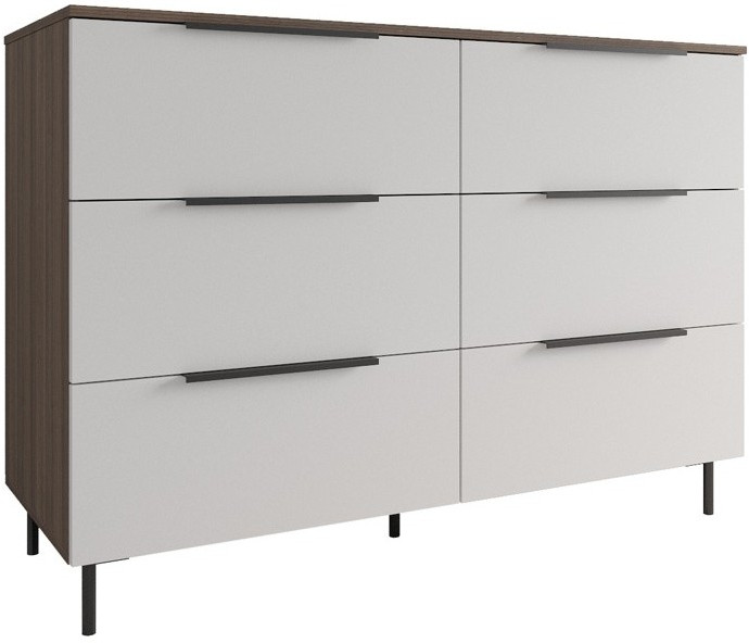 Модульная спальня Роза комп.1, Орех Франклин карамель/Белый софт