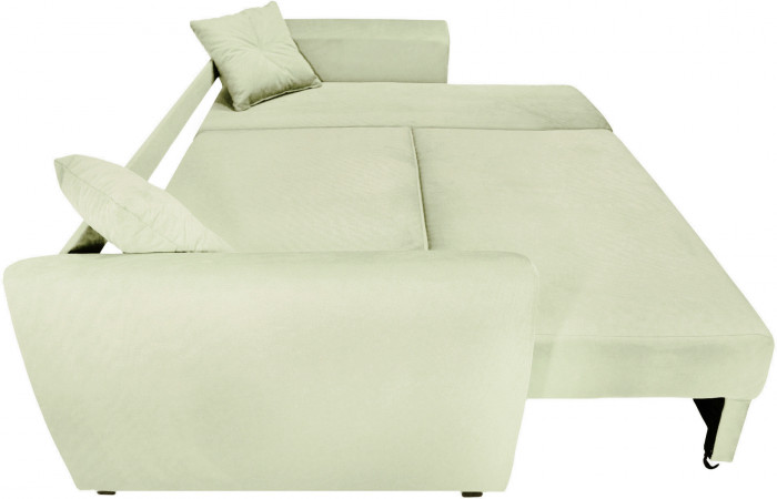 Диван УГЛОВОЙ Амстердам велюр бежевый 160 НПБ