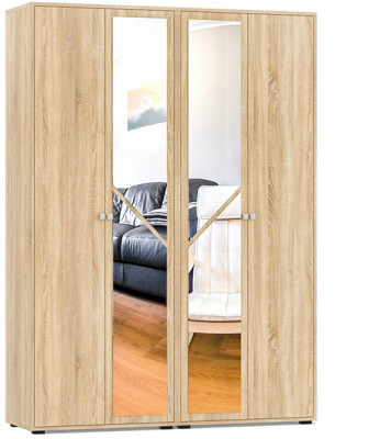 Камелия Шкаф 4-х створчатый, дуб сонома