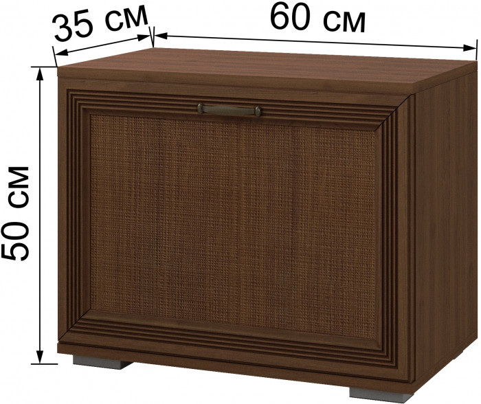Модульная прихожая Ливорно, набор 1, Орех донской