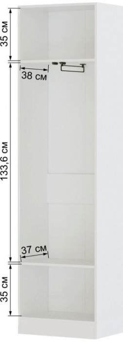 Модульная прихожая "Руэлла", композиция 1 - Белый