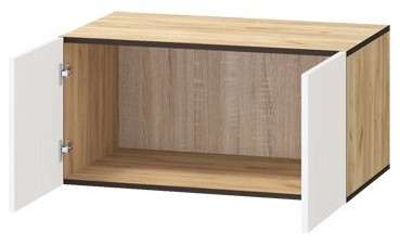 Антресоль Бастион ЛДСП 0,8 (Крафт золотой / Белый древесный)