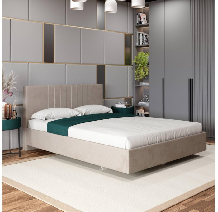 Кровать с латами Соло 180*200, Бежевый