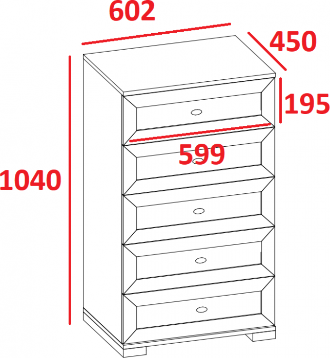 Комод Шерлоск 6, орех