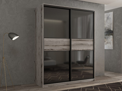 Шкаф-купе Кааппи 12 Эвок Окаменелый 110х60х230 см