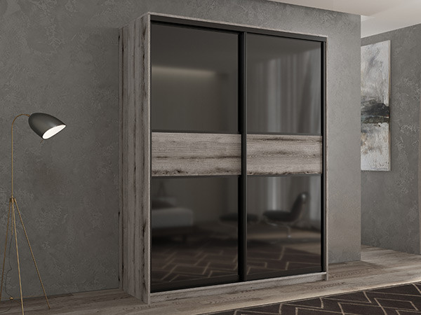 Шкаф-купе Кааппи 12 Эвок Окаменелый 110х60х230 см