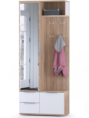 Куба Шкаф комбинированный 10.14, дуб сонома/белый премиум