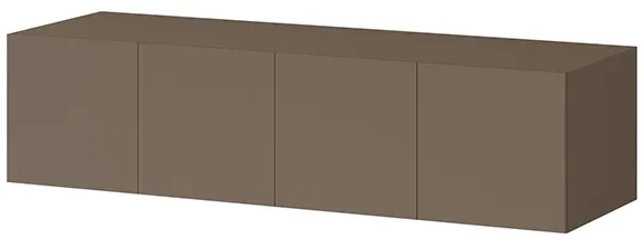 Шкаф Бастион 1600 с антресолью, Молочный шоколад