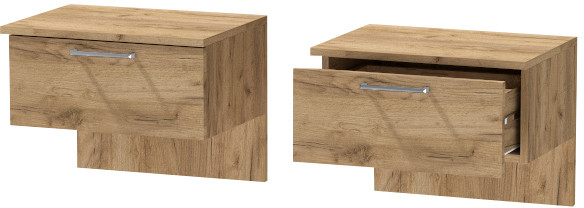 Тумба приставная "Иннэс-7", Дуб крафт золотой