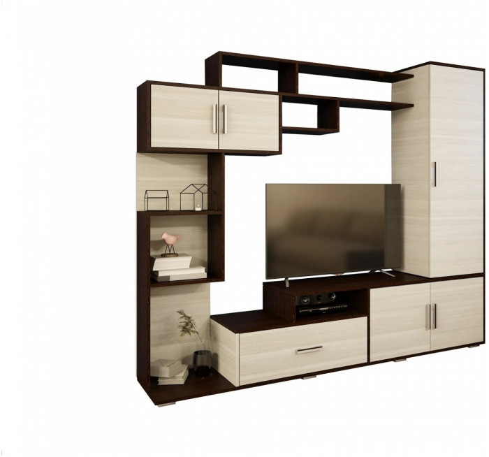 Гостиная Пекин ЛДСП (Ясень шимо темный / светлый)