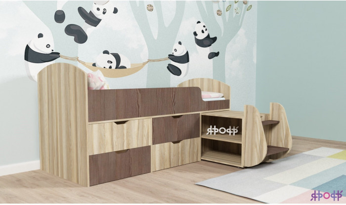 Кровать-чердак Малыш 7 (Винтерберг/Лайм)