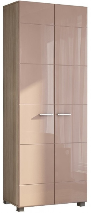 Моника ШК-105 Шкаф двухдверный со штангой (Венге / Белый глянец)