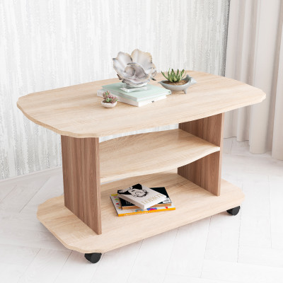 Стол Журнальный Консул-2 (1000*560*650) дуб сонома/ясень шимо