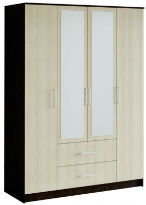 Шкаф 4-х дверный Фиеста, венге/лоредо
