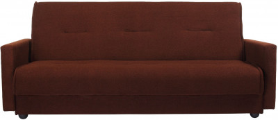 Раскладной диван-кровать, прямой, книжка, цвет коричневый, Милан 120