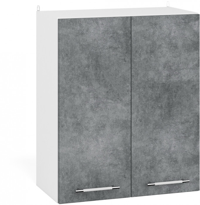 Кухня Мебель--24 ШВ600 Шкаф 60 см., корпус белый/фасад МДФ бетон лофт графит