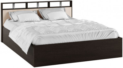 Кровать Ненси-2 венге/дуб молочный + основание ПМ 140