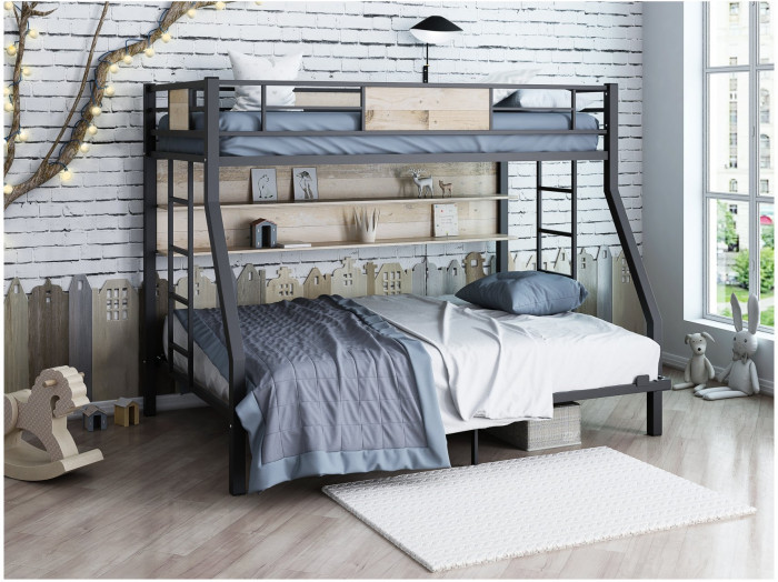 Двухъярусная кровать Гранада 140 П (Белый)