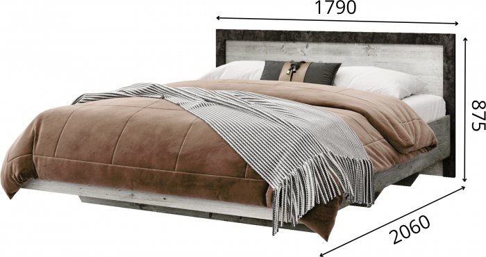 Кровать 160х200 с подъемным механизмом 