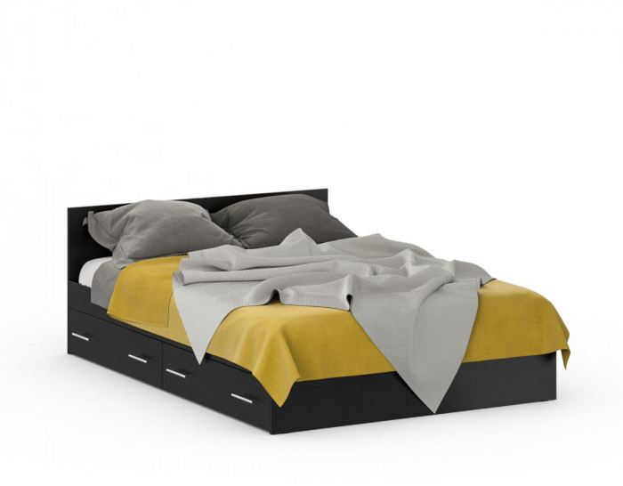 Кровать с ящиками 1400 + Пенал Стандарт, венге