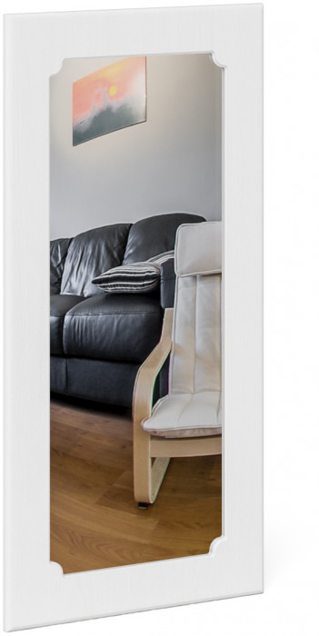 Прихожая П-6 Компоновка № 29, венге/фасады МДФ белое дерево фрезеровка прованс