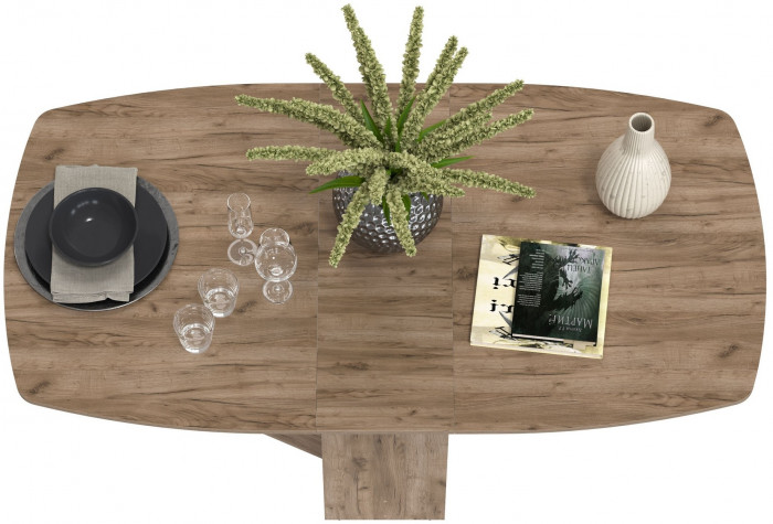 Стол-книжка раскладной 1-65М1дкт, дуб крафт табачный