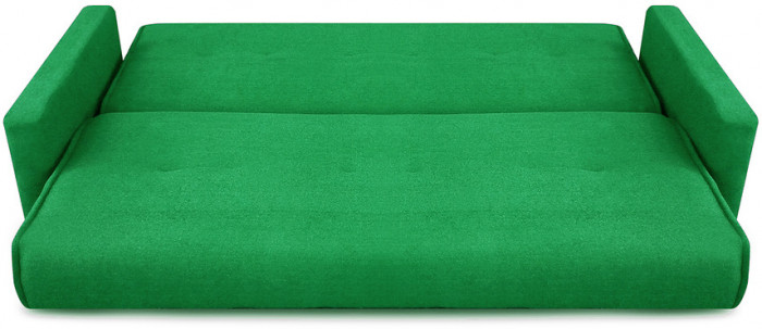 Раскладной диван-кровать, прямой, книжка, цвет зеленый, Милан 140