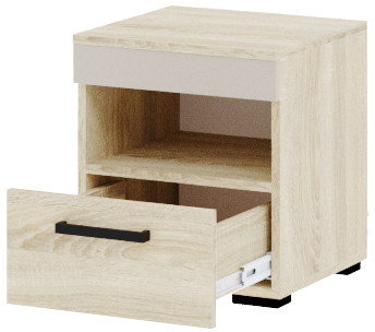 Тумба прикроватная "Адель" - Дуб сонома/Кашемир