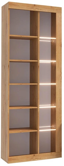 Прага Модульная Гостиная, вариант №2, вотан/Белый глянец