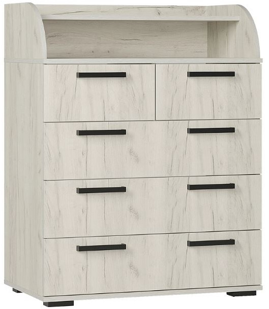 Комод "Стандарт №1" NEW (800х1020х460) дуб крафт белый