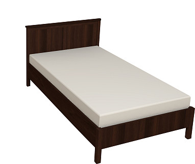 Кровать с ортопедическим основанием (дерево) Шерлоск 44 120х200, орех