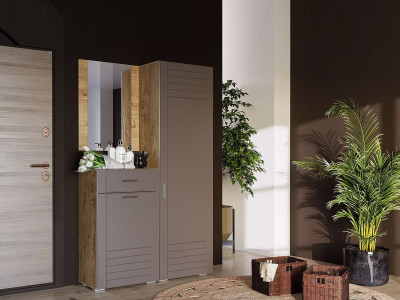 Прихожая Livorno 2 дуб бунратти / софт графит