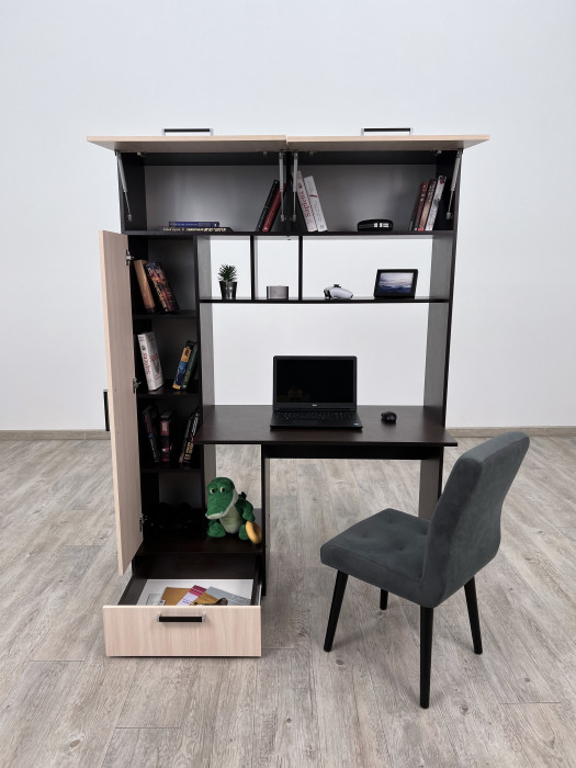 Компьютерный стол Квартет-11, Белый/Ателье светлое