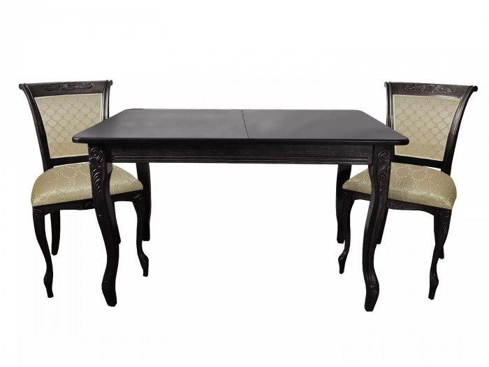 Обеденная группа СО-6/С-19 черный/бежевый