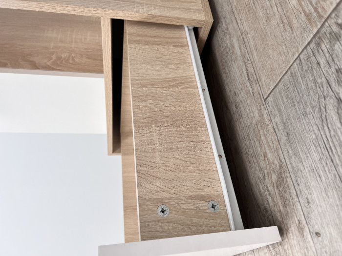 Компьютерный стол Квартет-11, Дуб крафт золотой/Графит серый