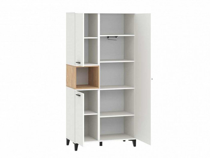 НМ 013.07 шкаф комбинированный Bergen белый/Дуб Бунратти