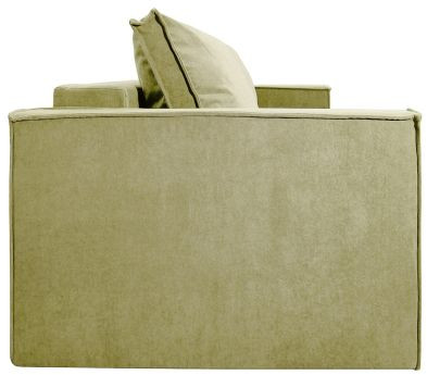 Диван-еврокнижка Лофт Люкс 140, велюр бежевый