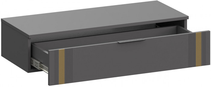 Модульная Прихожая Эмэ, набор №2, Графит/Графит золото, Simple 27