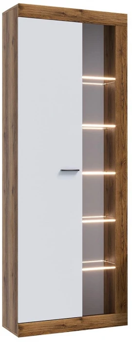 Прага Модульная Гостиная, вариант №2, Дуб Делано/Белый глянец