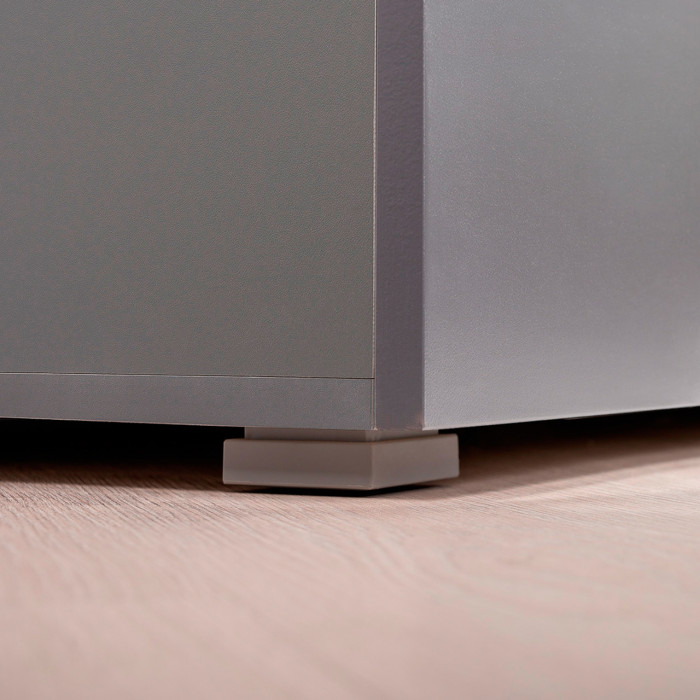 Октава Прихожая 22, цвет серый графит/дуб крафт золотой/фасады МДФ серый графит, ШхГхВ 161,5х35,4х197,6 см., универсальная сборка